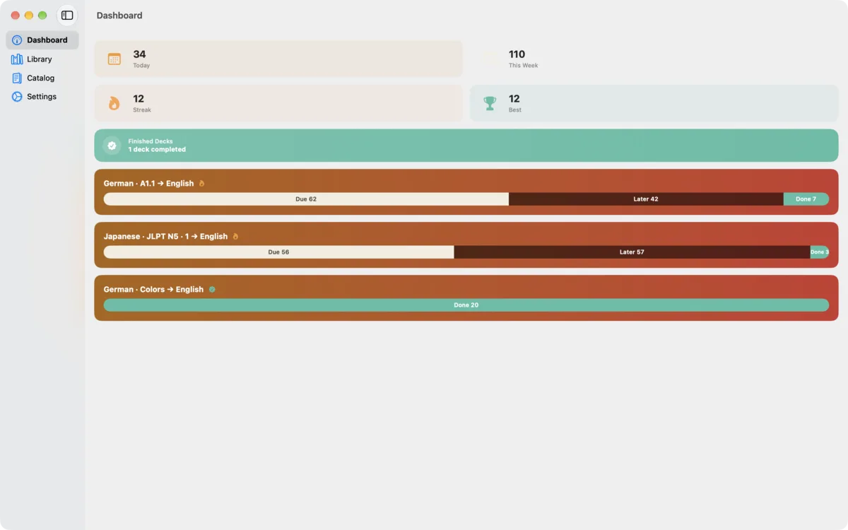 Kioku on Mac